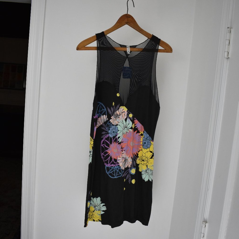 Free People Flowery Mini Dress